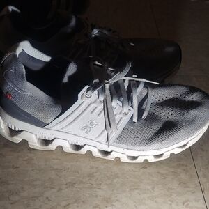 On Running Men's Black and White Athletic Shoes